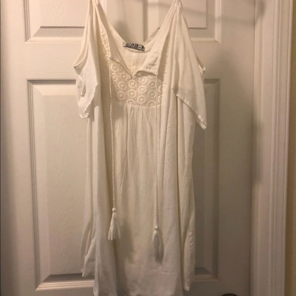 Light Cream T-Shirt Dress